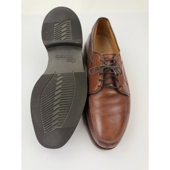 Allen Edmonds Stockbridge Mens 8 Brown Leather Split Toe Blucher Dress Shoes USA